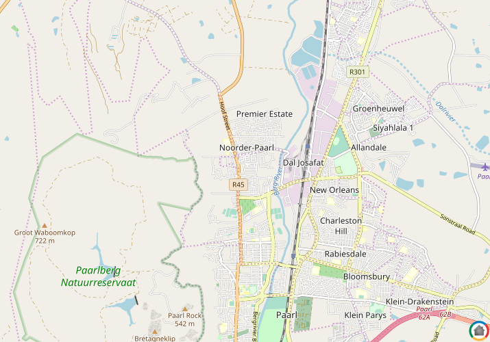 Map location of Groenvlei